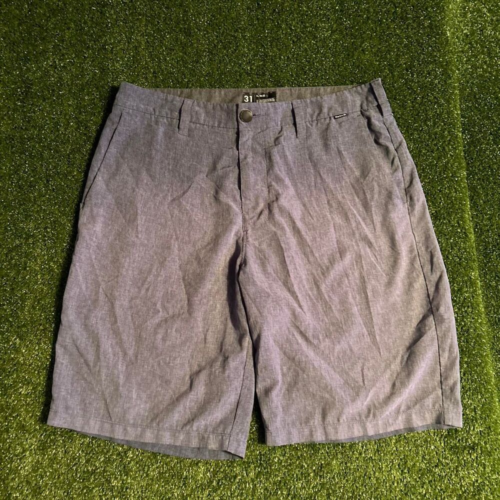 Hurley Men's Grey and Navy Shorts